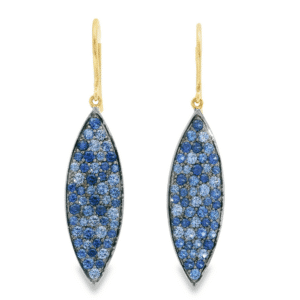 Kimberly Collins Gems Pave Sapphire Earrings